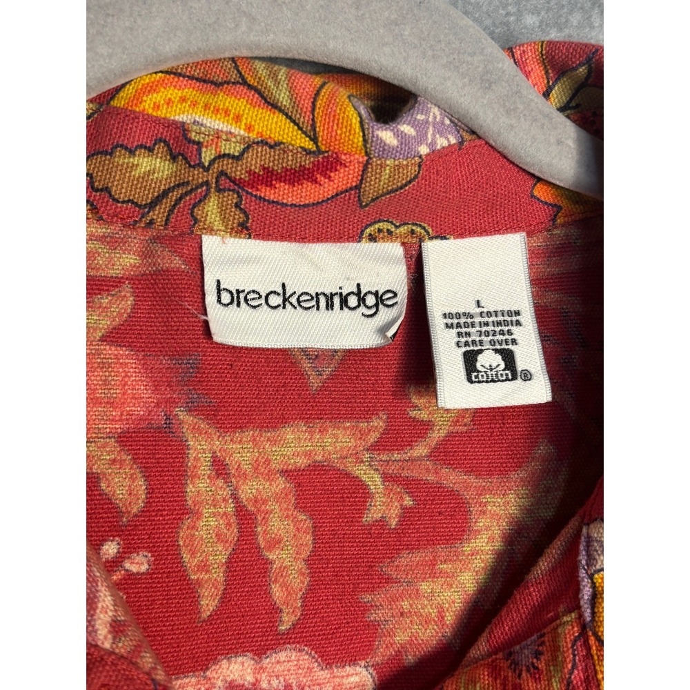 Breckenridge Floral Tapestry Jacket Cottagecore Boho Cotton Large - Picture 5 of 10